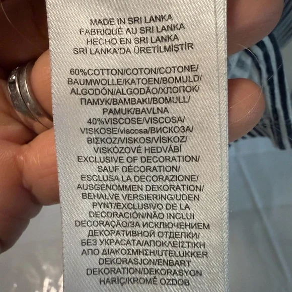 Ralph Lauren Black and White Striped Pajama Set - Picture 8 of 10